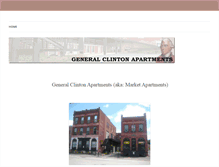 Tablet Screenshot of generalclintonapartments.com